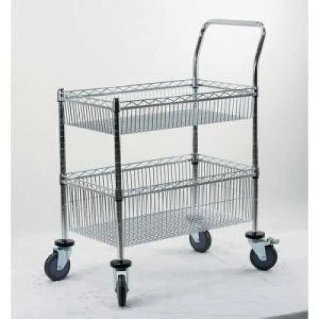 Wire Basket Shelf Trolley