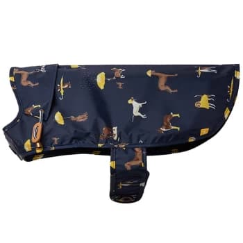 Joules Navy Water Resistant Dog Coat Medium