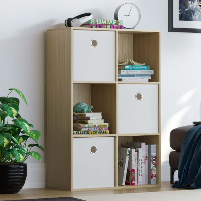 Lassic 2x3 Cube Storage Unit (O) + Set of 3 Storage Cubes White unisex 2x3