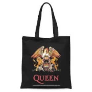 Queen Crest Tote Bag - Black