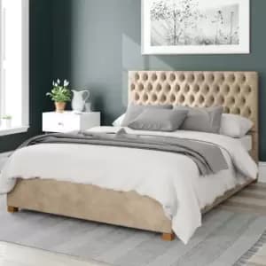 Aspire Monroe Upholstered Ottoman Bed Kimyo Linen Beige King