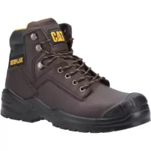 Caterpillar Mens Striver Mid S3 Leather Safety Boots (11 UK) (Brown)
