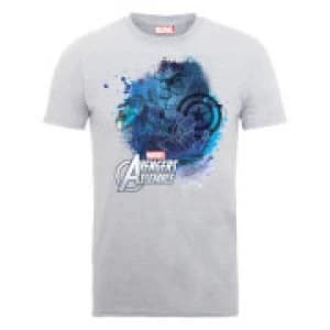 Marvel Avengers Assemble Captain America Montage T-Shirt - Grey - L