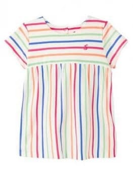 Joules Toddler Girls Winnow Stripe Top - White, Size Age: 2 Years, Women