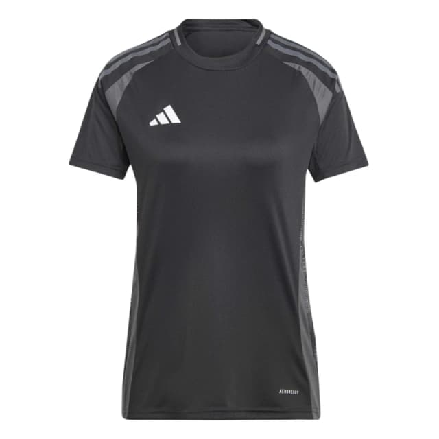 adidas Womens Tiro24 Short Sleeve Performance T-Shirt Black female 6 (XXS)