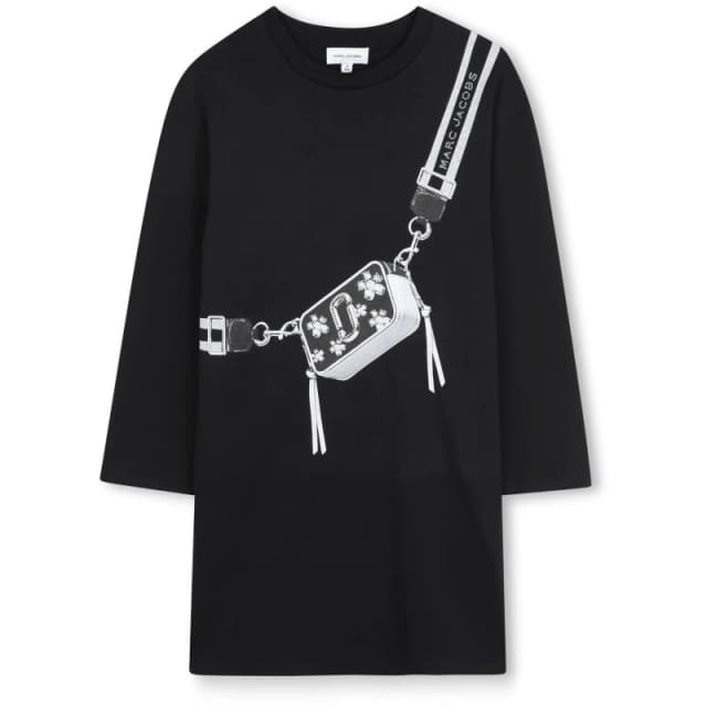 Marc Jacobs Kids Snapshot T-Shirt Dress Black female 8Y