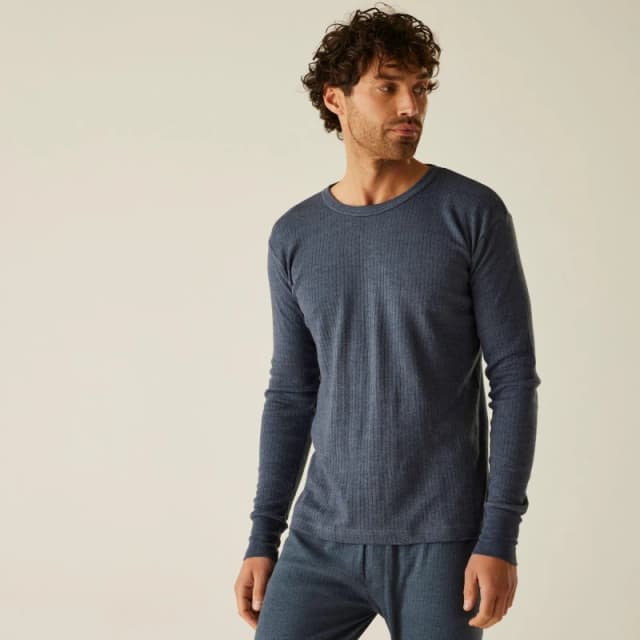 Regatta Thermal Long Sleeve Vest Mid Navy