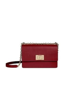 Furla 1927 Leather Crossbody Bag - Red