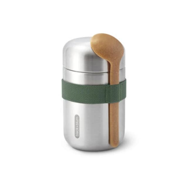 Black + Blum Food Flask 400ml-Olive Silver unisex