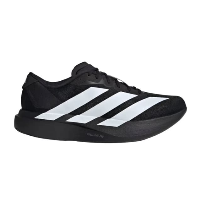 Adidas Adizero Evo SL Shoes Black White AW25, Size UK 10