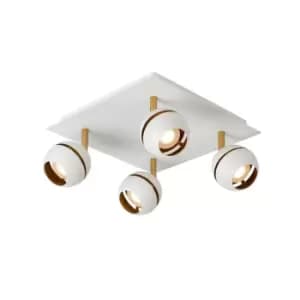 Binari Modern Ceiling Spotlight - LED - 4x4,5W 2700K - White