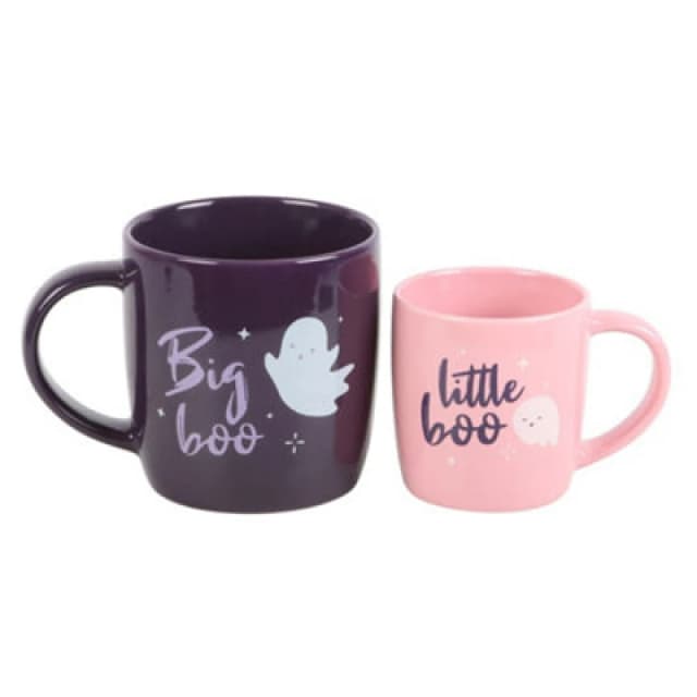 Something Different Something Different Big Boo Little Boo Mug Set Set Pack of 2 in Purple Purple One Size Unisex 5063527791672