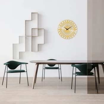 Metal Wall Clock 30 - Gold Gold Decorative Metal Wall Clock