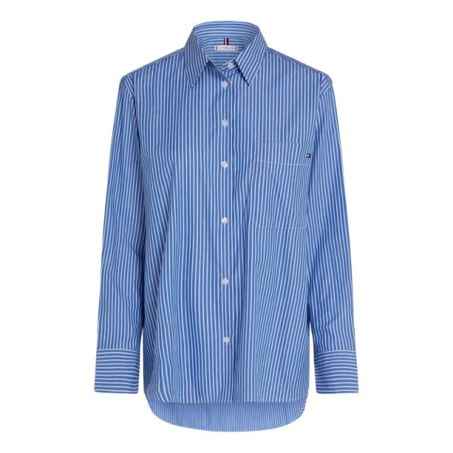 Tommy Hilfiger Striped Poplin Shirt blue Women 8;10;12;14