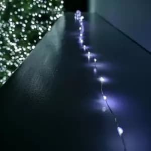 200 LED 10m Premier Christmas Outdoor Multi Function Wire Lights in Cool White