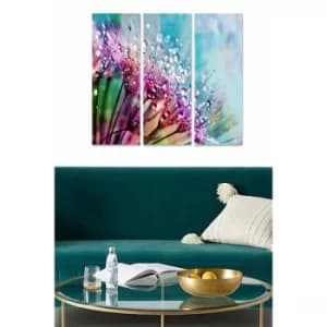MDF3061436 Multicolor Decorative MDF Painting (3 Pieces)
