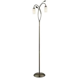 Searchlight Lighting Collection Jade 2-Light Floor Lamp - Brass