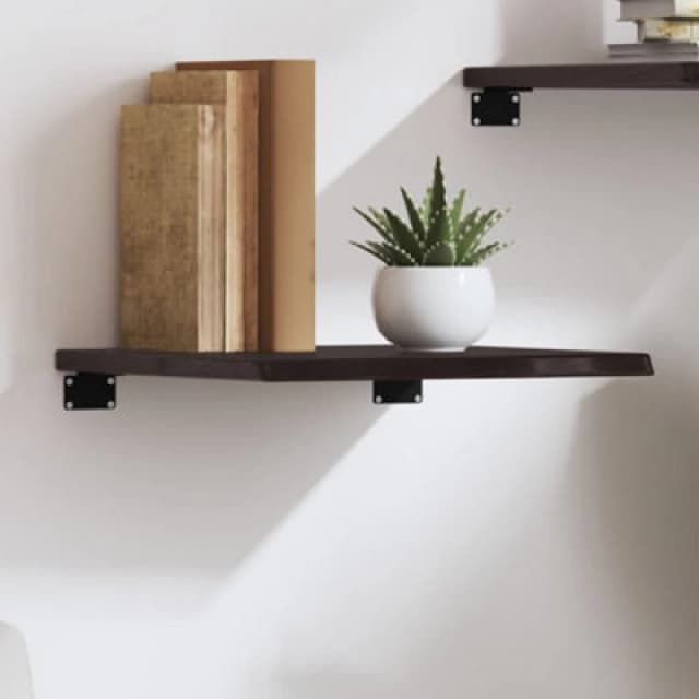 VIDAXL Vidaxl - Wall Shelf Dark Brown 40x40x2cm Treated Solid Wood Oak 8720845814700