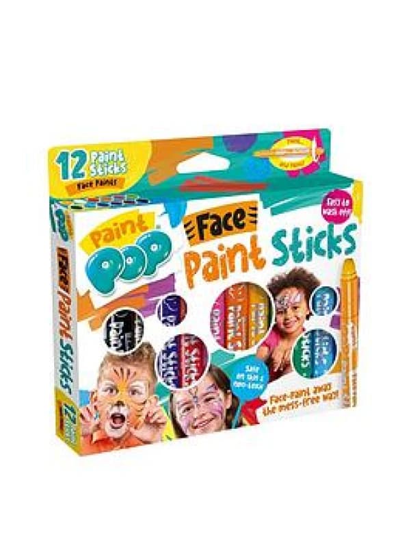 Paint Pop Face Paints 12 Pack One Colour VM0VD Unisex