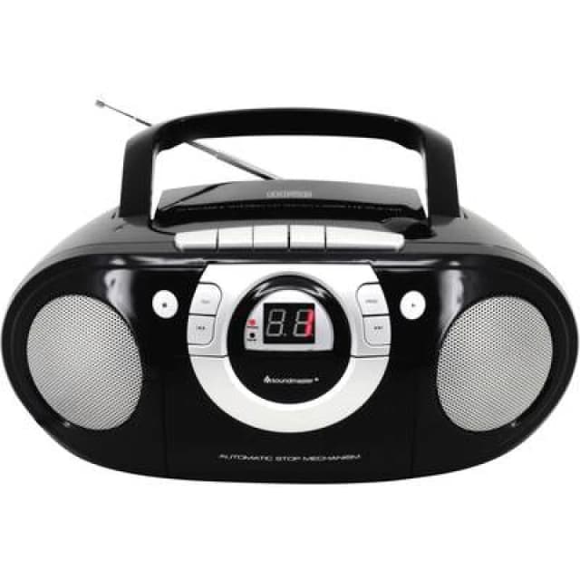 Soundmaster soundmaster SCD5100SW Radio CD player FM AUX, CD, Tape Black SCD5100SW