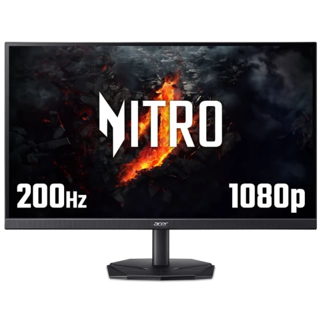 Acer Nitro KG241YX3bip 23.8" Full HD 200Hz Gaming Monitor with FreeSync Premium - Black