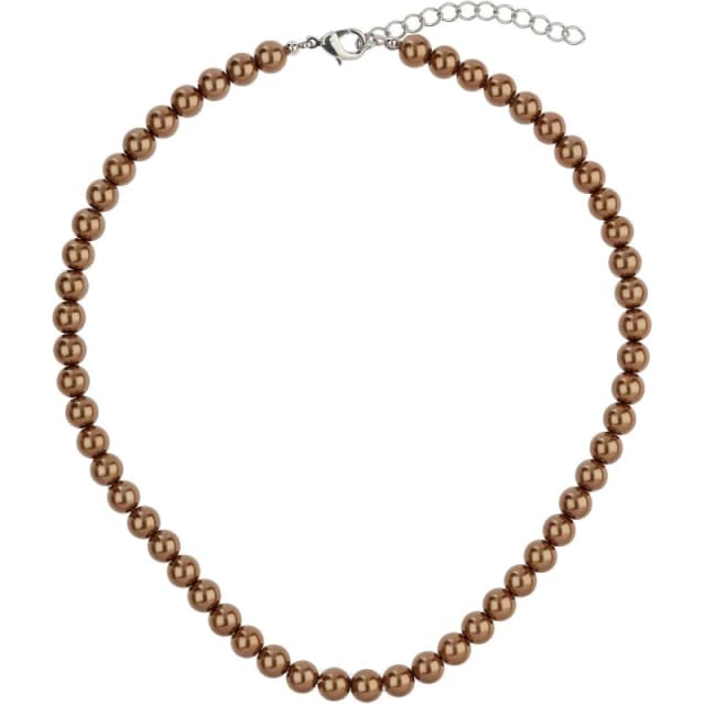 Mason Knight Yager Plain Pearl Necklace Brown female One Size