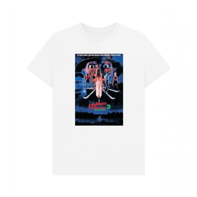 A Nightmare On Elm Street Mens Ready for Freddy T-Shirt in White Size: Small White Male S