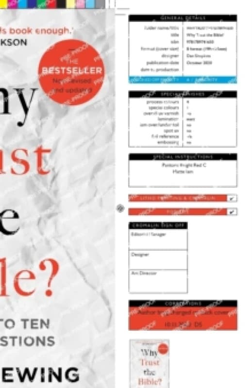 Why Trust the Bible? Answers to Ten Tough Questions Paperback / softback