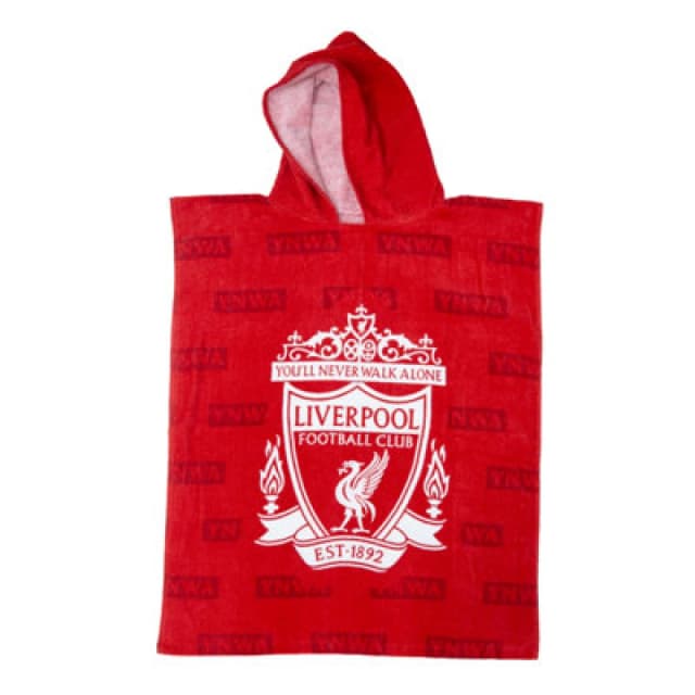 Liverpool FC Liverpool FC Boots Medium Poncho Towel Red unisex Age 10-14