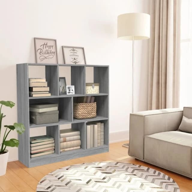 VIDAXL Vidaxl - Book Cabinet Grey Sonoma 97.5x29.5x100cm Engineered Wood 8720845694104