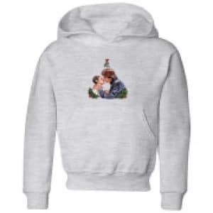 Star Wars Mistletoe Kiss Kids Christmas Hoodie - Grey - 11-12 Years