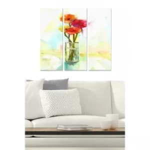 MDF73649333 Multicolor Decorative MDF Painting (3 Pieces)