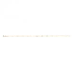 9ct Yellow Gold Mixed Length Link Bracelet GB514