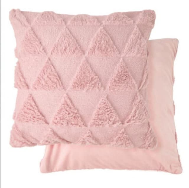 New Edge Blinds Newton Triangle Collection Soft Touch Cushion Cover in Pink Size: 43cm x 43cm Pink Unisex 43cm x 43 cm