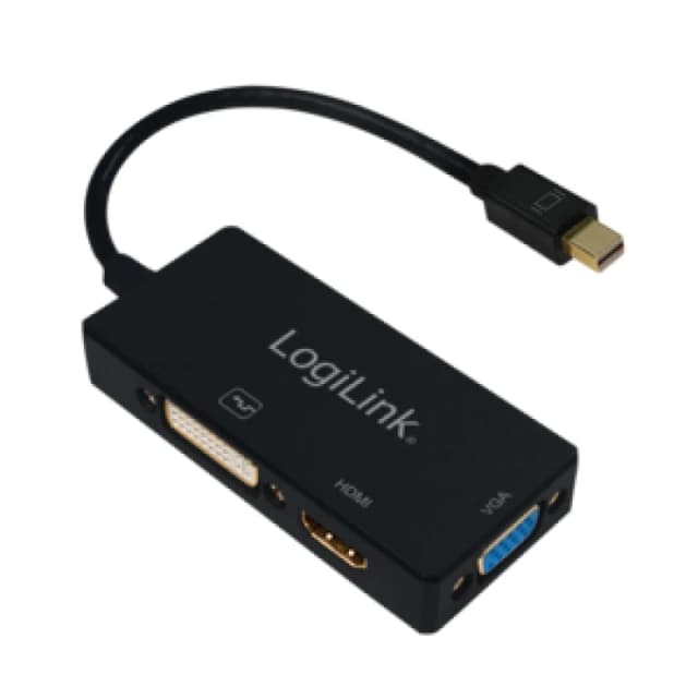 LogiLink CV0110 video cable adapter 0.15 m Mini DisplayPort VGA + HDMI