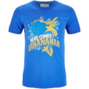 Bananaman Mens Here Comes Bananaman T-Shirt - Blue - XXL
