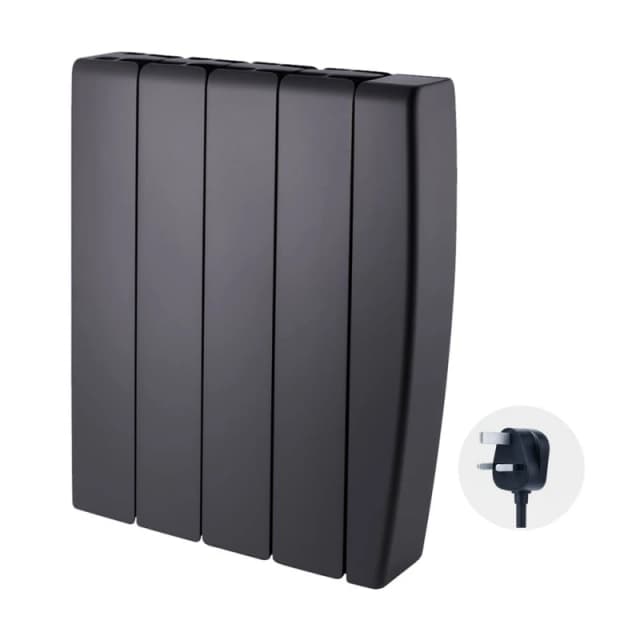 TCP Smart 1000W Black Ceramic Panel Electric Radiator Black Unisex