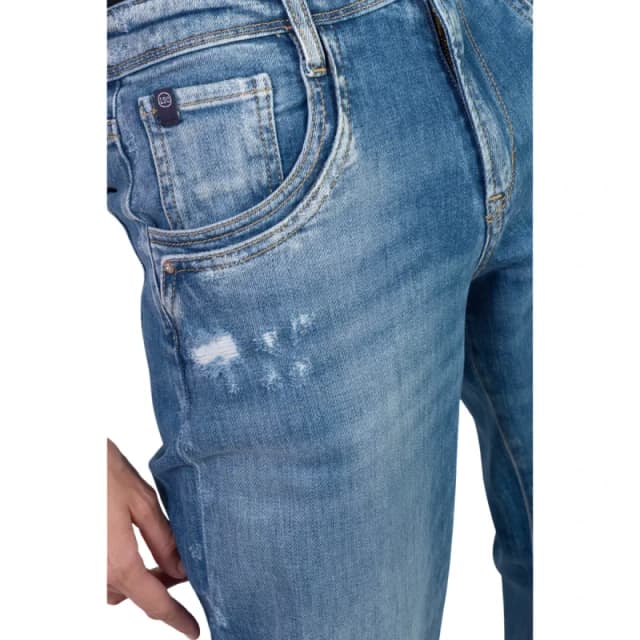 Le Temps des cerises High-waisted destroyed jeans 400/28 For Her Le Temps des cerises Revers No. 3 Bleu Female 26