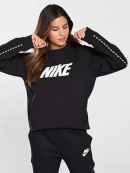 Nike Sportswear Optic Crew Sweat Black Size L Women