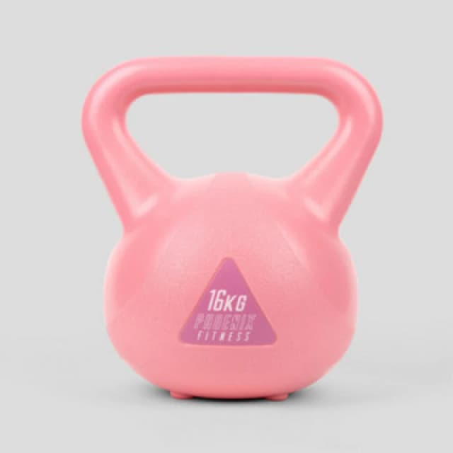 Phoenix Fitness 16Kg Pink Kettlebell For Strength And Conditioning Workouts