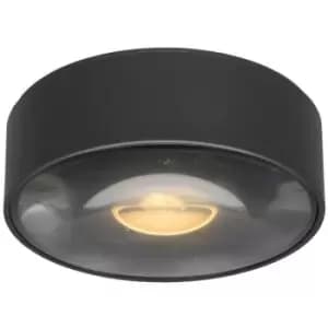 Lucide RAYEN - Surface Mounted Ceiling Spotlight Bathroom - Ø10cm - LED - 1x6W 3000K - IP65 - Black