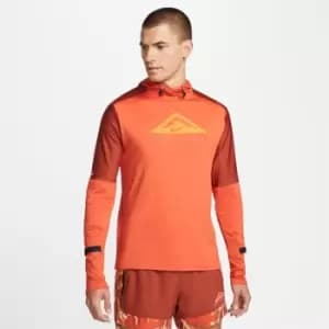 Nike Dri-FIT Trail Mens Trail Running Hoodie - Orange
