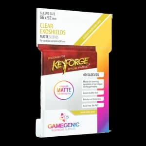 Gamegenic MATTE Exoshields Clear - 40 Sleeves