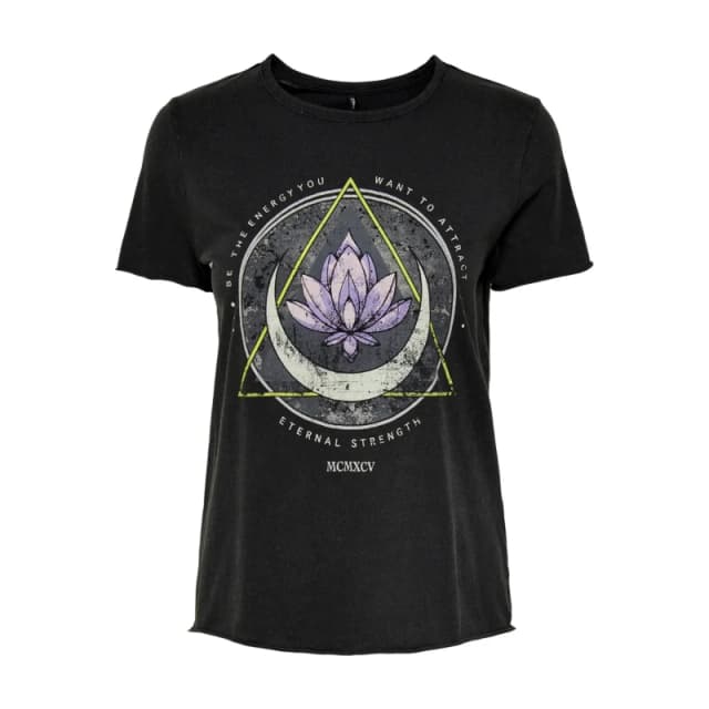 Only Lucy Short Sleeve Graphic T-Shirt - Black 10