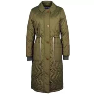 Barbour Womens Astley Quilted Jacket Dk Moss 16