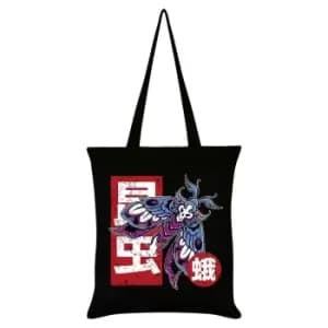 Unorthodox Collective Moth Tattoo Tote Bag (One Size) (Black/Red/Blue)