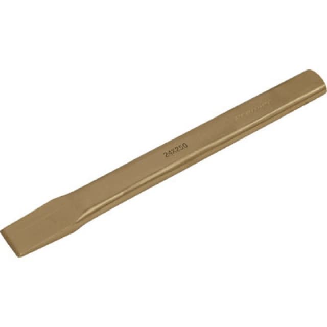 Loops Non Sparking Flat Chisel - 24mm x 250mm - Precision Cast - Beryllium Copper Copper
