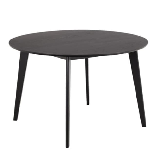 Furniture To Go Roxby Round Dining Table In Matt Black 120X76Cm