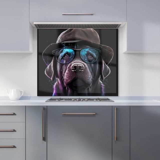 Warren Reed - Designer Labrador Retriever Dog Splashart Kitchen Splashback Size: 600mm x 750mm Multicolor Unisex 600mm x 750mm