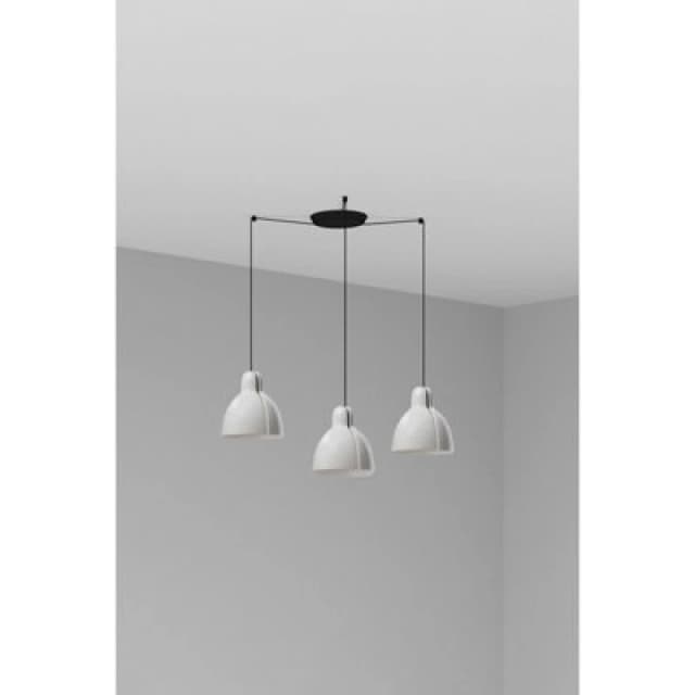 Venice 3 Light Cluster Pendant Ceiling Light White
